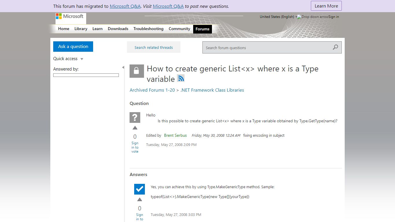 How to create generic List<x> where x is a Type variable